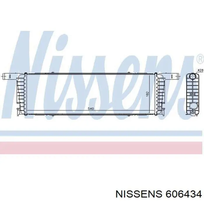 Радиатор охлаждения двигателя Nissens 606434 цена, от 198.08 USD