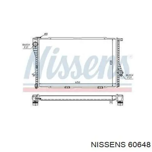 60648 Nissens Радиатор основной
