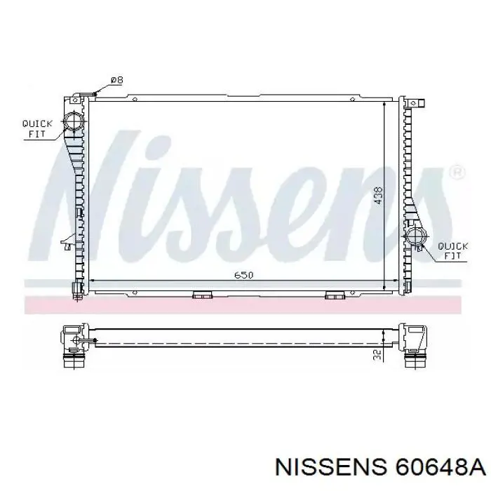 60648A Nissens радиатор