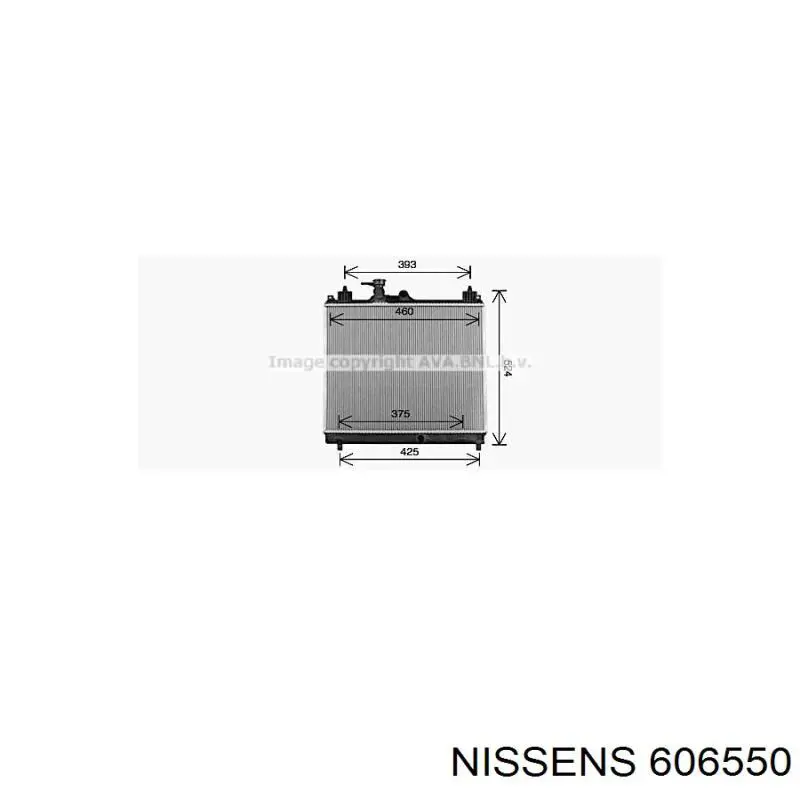 Радиатор 606550 Nissens