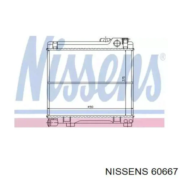 Радиатор 60667 Nissens