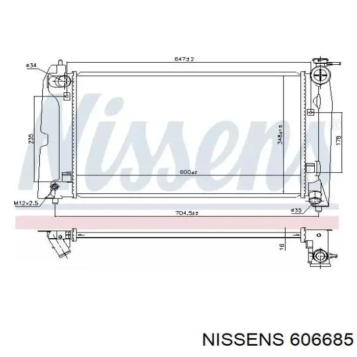 606685 Nissens радиатор