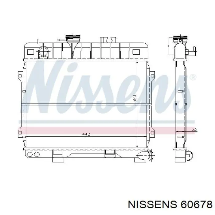 60678 Nissens радиатор