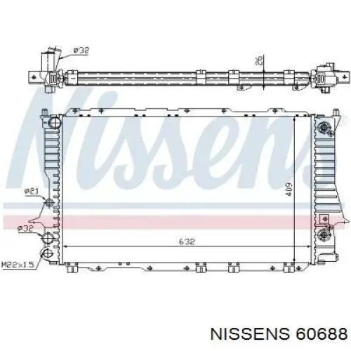 Радиатор 60688 Nissens