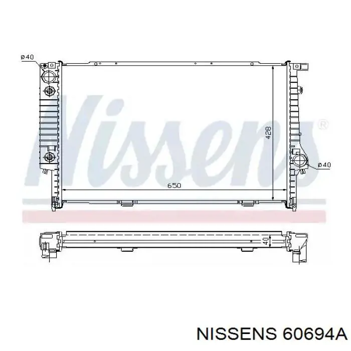 60694A Nissens радиатор