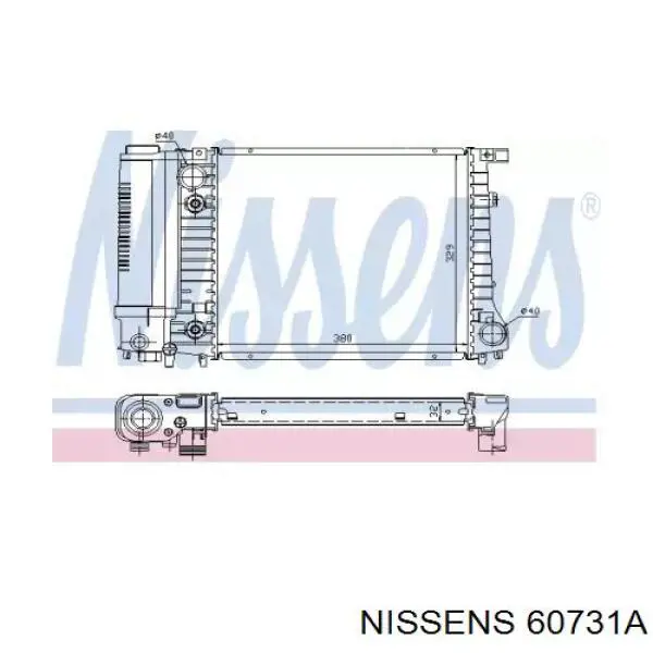 60731A Nissens радиатор