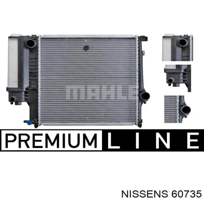 Радиатор охлаждения двигателя Nissens 60735 цена, от 76.52 USD