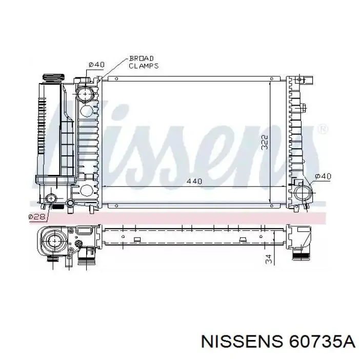60735A Nissens радиатор
