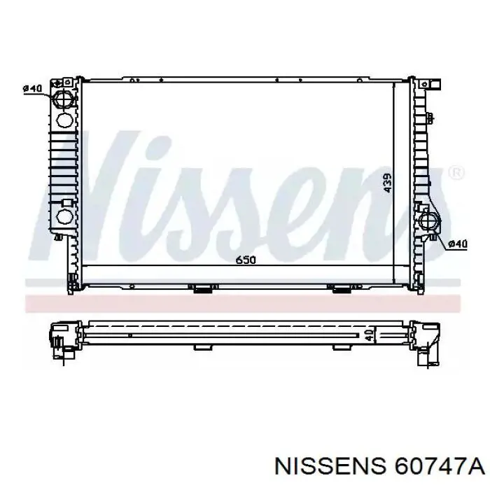 60747A Nissens радиатор