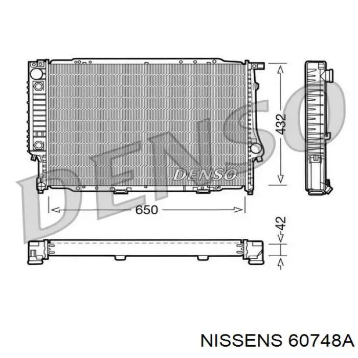 60748A Nissens радиатор