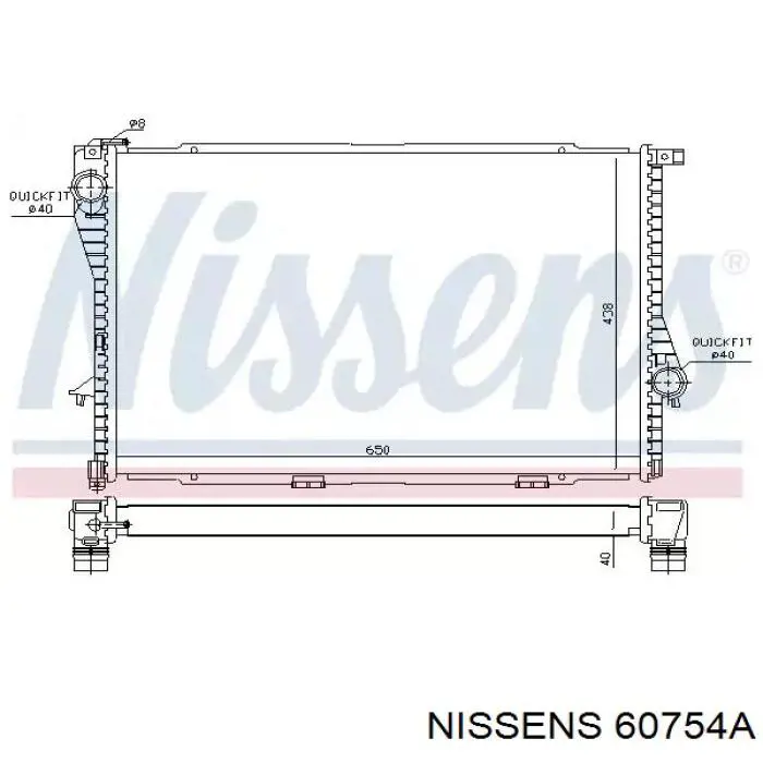 60754A Nissens радиатор