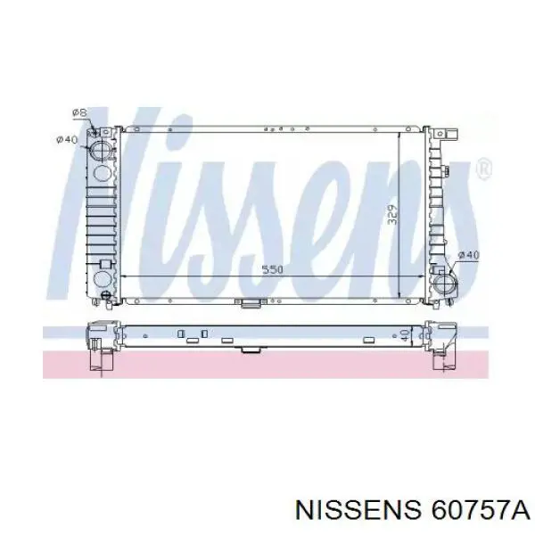 60757A Nissens радиатор
