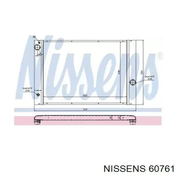 60761 Nissens радиатор