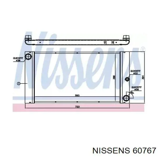 60767 Nissens радиатор