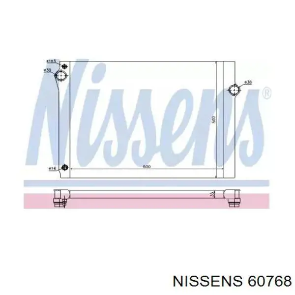 60768 Nissens радиатор