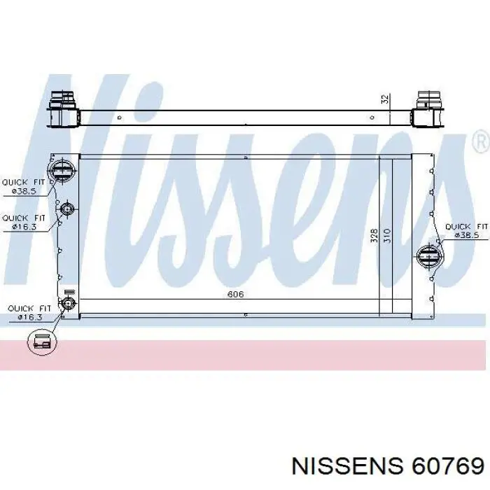 60769 Nissens радиатор
