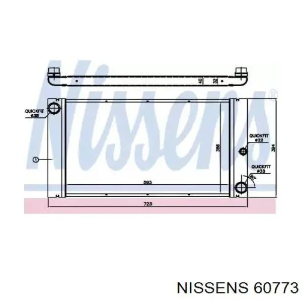 60773 Nissens радиатор