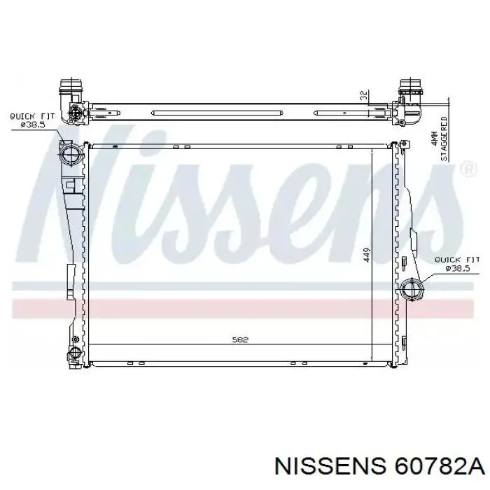 60782A Nissens радиатор