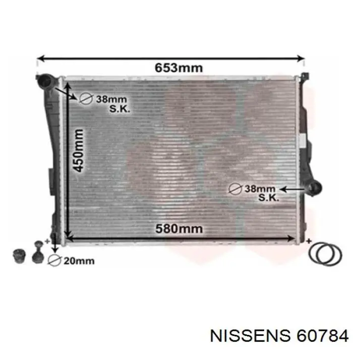 60784 Nissens радиатор
