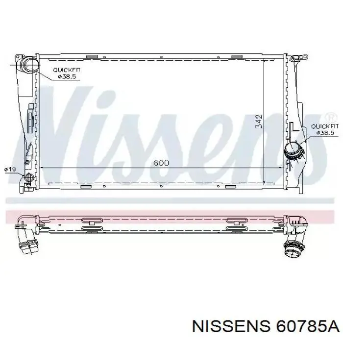 60785A Nissens радиатор