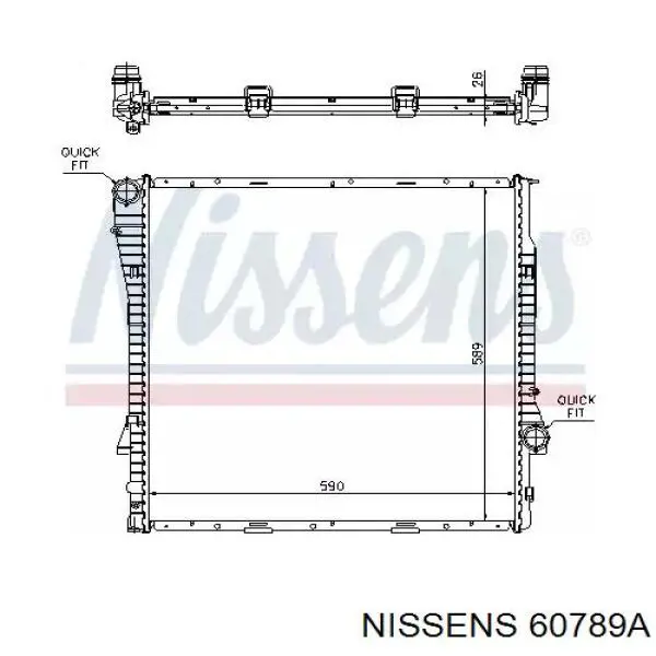 Радиатор 60789A Nissens