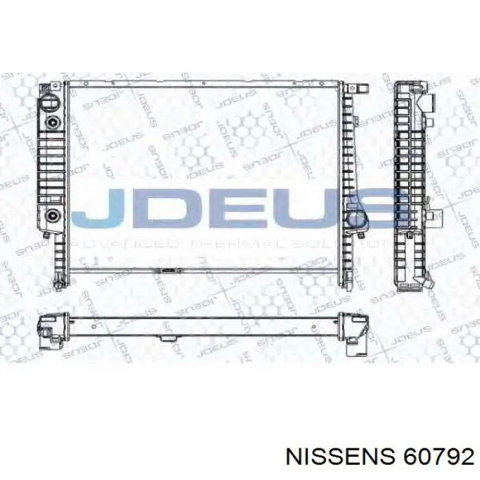 Радиатор 60792 Nissens