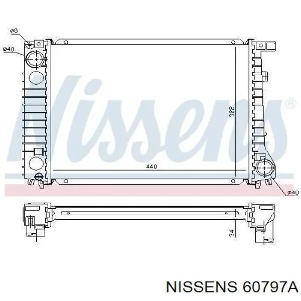 60797A Nissens радиатор
