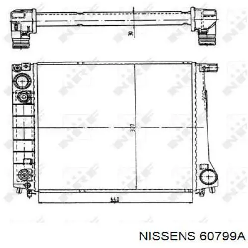 Радиатор 60799A Nissens