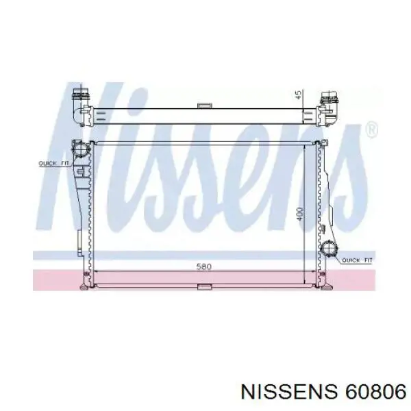 60806 Nissens радиатор