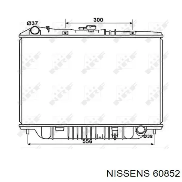 Радиатор охлаждения двигателя Nissens 60852 цена, от 151.99 USD
