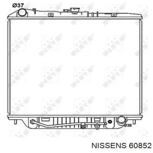 Купить 60852 Nissens Радиатор водяной