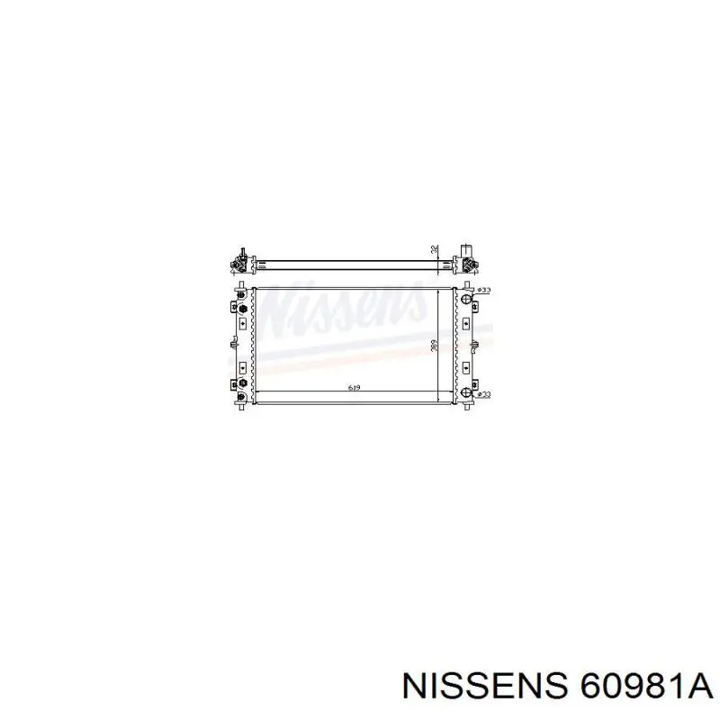 60981A Nissens радиатор