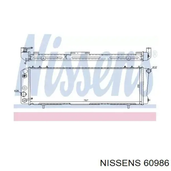 Радиатор 60986 Nissens