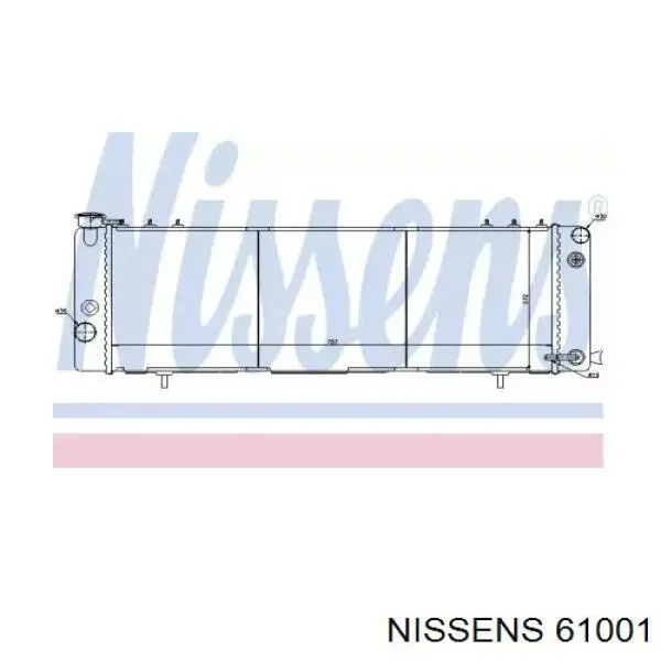 Радиатор 61001 Nissens