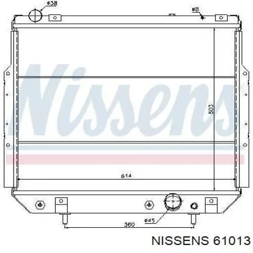 61013 Nissens радиатор