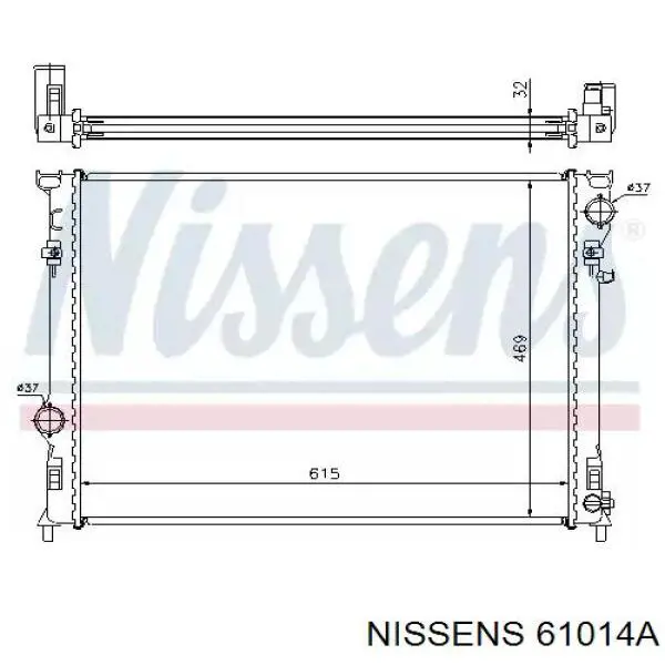 61014A Nissens радиатор