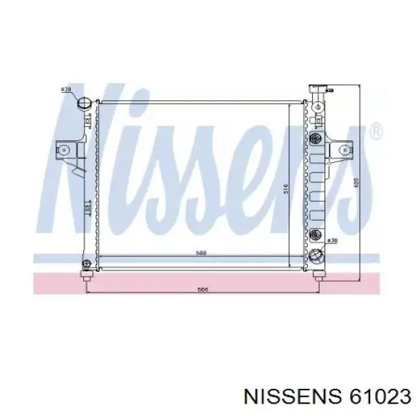 61023 Nissens радиатор