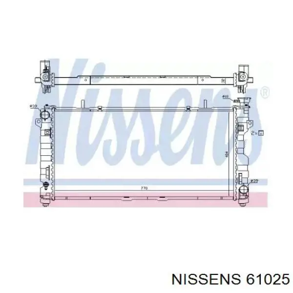 61025 Nissens радиатор