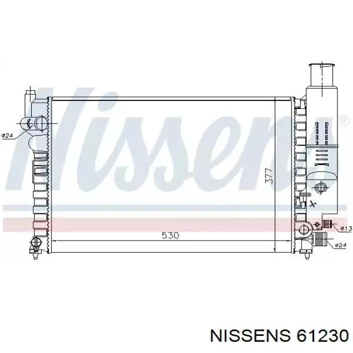 61230 Nissens радиатор