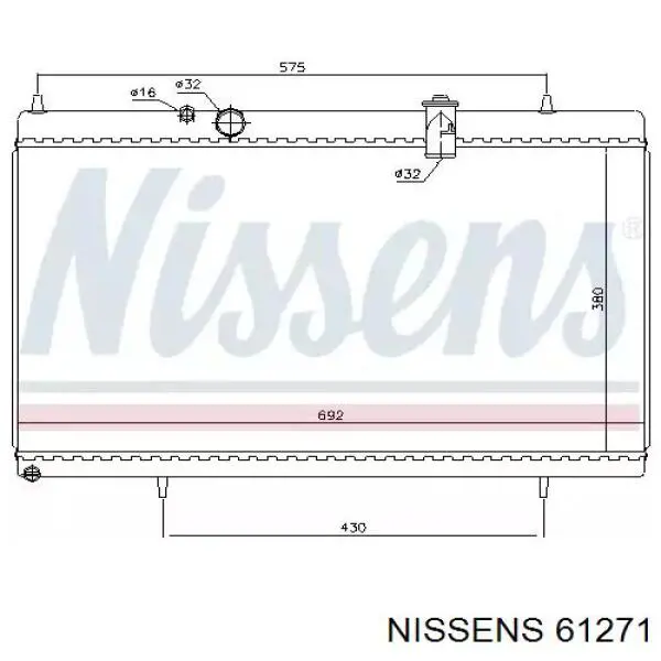 61271 Nissens радиатор