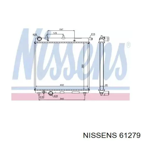 61279 Nissens радиатор