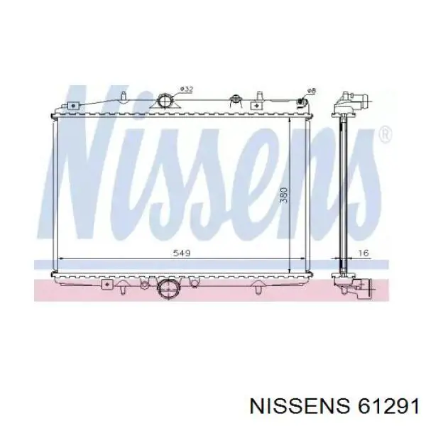 Радиатор 61291 Nissens