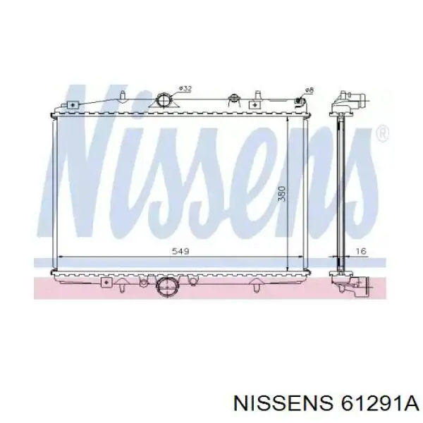 Радиатор 61291A Nissens