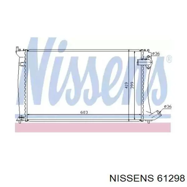 Радиатор охлаждения Nissens 61298