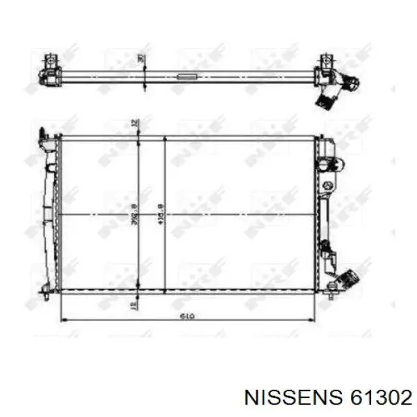 Радиатор 61302 Nissens