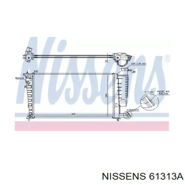 61313A Nissens радиатор