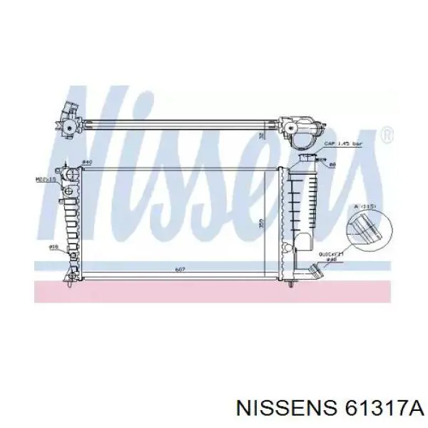 61317A Nissens радиатор