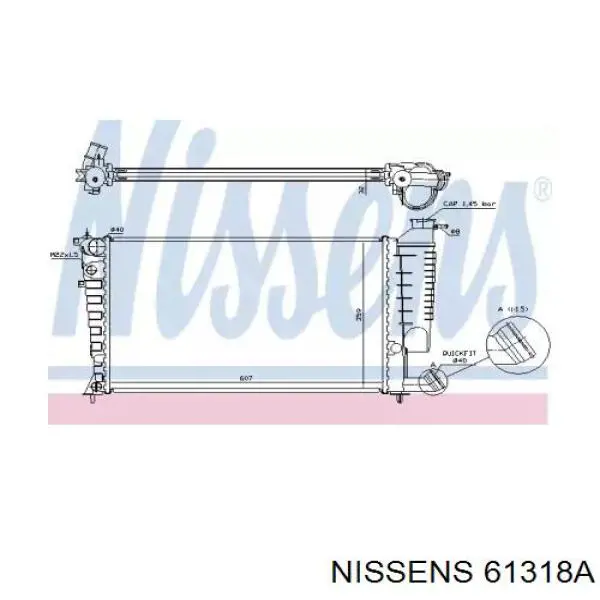 61318A Nissens радиатор