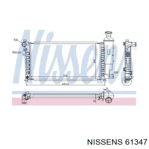 Радиатор 61347 Nissens