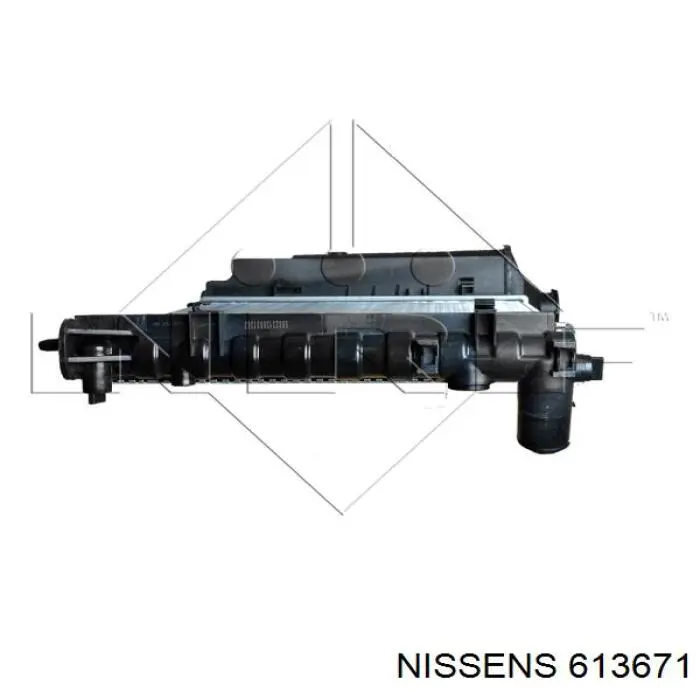 Купить 613671 Nissens Радиатор водяной